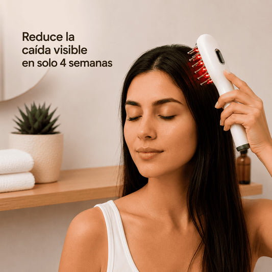 VIVRUSH FIX™ – Cepillo Inteligente Anticaída 3-en-1 (Fototerapia, EMS y Sérum)